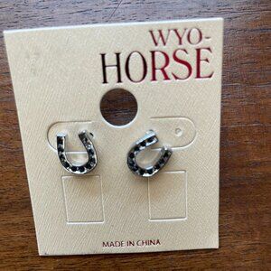 Bundle 3/$12 Rhinetone Horseshoe Stud Earrings
